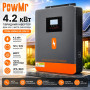 POWMR POW-HVM4.2K-24V-D гібридний сонячний інвертор 4.2 кВт, MPPT, UPS, чиста синусоїда, 12/24V, 220V